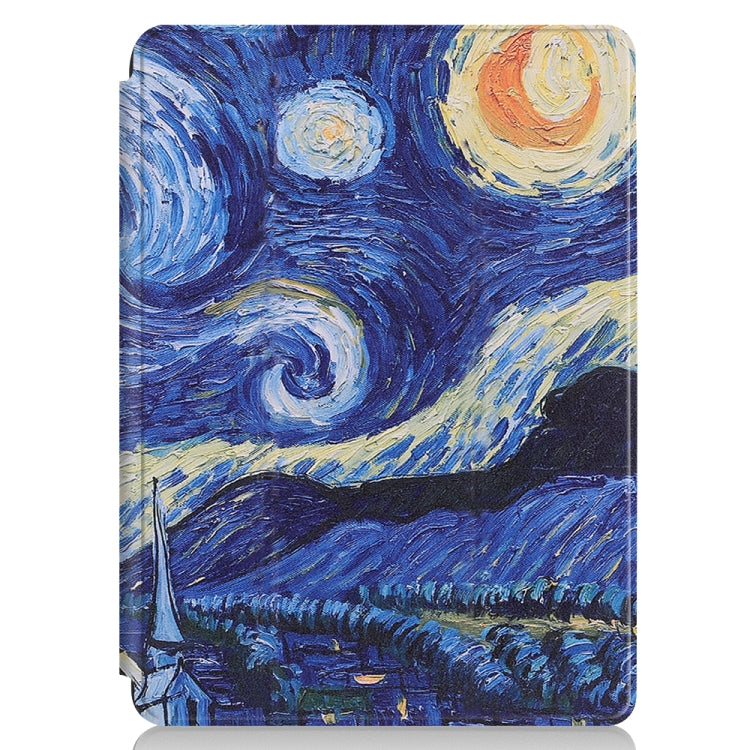 Retro Tower Pattern Colored Painted Horizontal Flip PU Leather Case for Microsoft Surface Go 10 inch, with Holder & Pen Slot