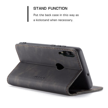CaseMe Multifunctional Retro Frosted Horizontal Flip Leather Case for Huawei P Smart 2019 / Honor 10 Lite, with Card Slots & Holder & Wallet, Compatible with Huawei P Smart 2019